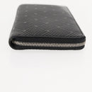 BOTTEGA VENETA Debossed INTRECCIATO Round Zip Wallet Leather Black Auth bs30450-4