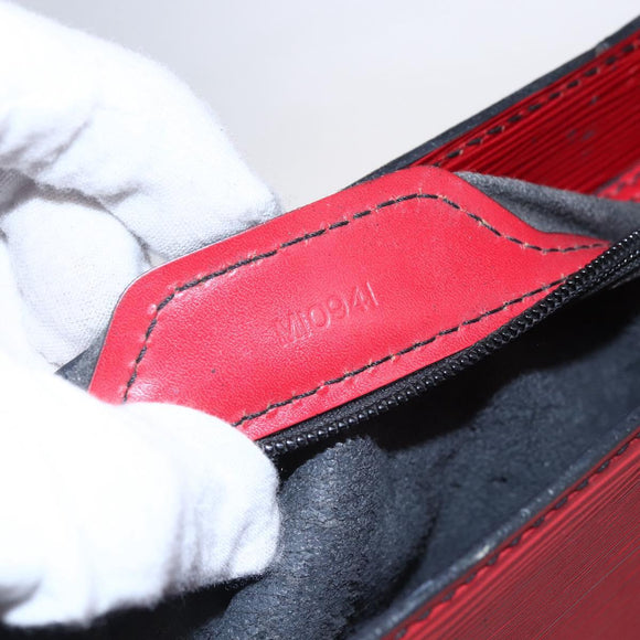 LOUIS VUITTON Epi Sac PlatPM Hand Bag Red M5274E LV Auth bs30455