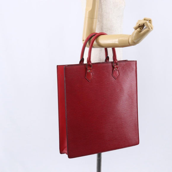 LOUIS VUITTON Epi Sac PlatPM Hand Bag Red M5274E LV Auth bs30455