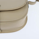 Christian Dior Shoulder Bag Leather Beige Gold Auth bs30458-16