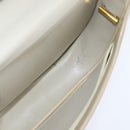 Christian Dior Shoulder Bag Leather Beige Gold Auth bs30458-20