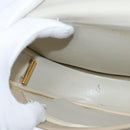 Christian Dior Shoulder Bag Leather Beige Gold Auth bs30458-21