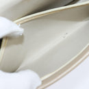 Christian Dior Shoulder Bag Leather Beige Gold Auth bs30458-12