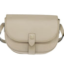 Christian Dior Shoulder Bag Leather Beige Gold Auth bs30458-13