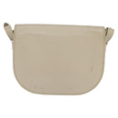 Christian Dior Shoulder Bag Leather Beige Gold Auth bs30458-2