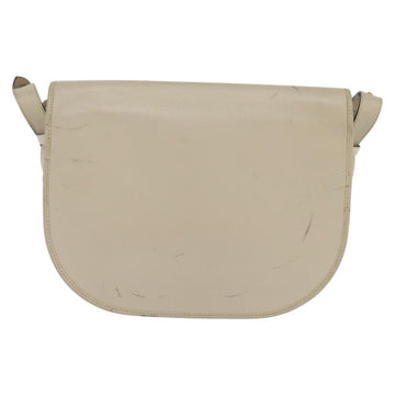 Christian Dior Shoulder Bag Leather Beige Gold Auth bs30458 - 0