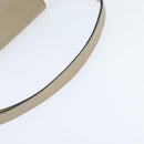 Christian Dior Shoulder Bag Leather Beige Gold Auth bs30458-7