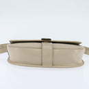 Christian Dior Shoulder Bag Leather Beige Gold Auth bs30458-5