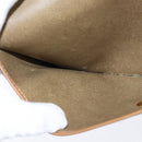 Christian Dior Honeycomb Canvas Clutch Bag PVC Beige Gold Auth bs30459-12