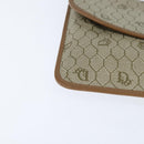Christian Dior Honeycomb Canvas Clutch Bag PVC Beige Gold Auth bs30459-7