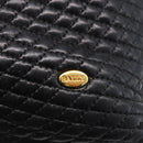 BALLY Chain Shoulder Bag Leather Black Auth bs30460-17