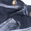 BALLY Chain Shoulder Bag Leather Black Auth bs30460-19