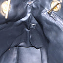 BALLY Chain Shoulder Bag Leather Black Auth bs30460-20