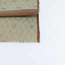 Christian Dior Honeycomb Canvas Chain Shoulder Bag Beige Auth bs30461-14