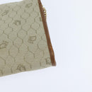 Christian Dior Honeycomb Canvas Chain Shoulder Bag Beige Auth bs30461-16