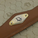 Christian Dior Honeycomb Canvas Chain Shoulder Bag Beige Auth bs30461-17