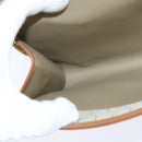 Christian Dior Honeycomb Canvas Chain Shoulder Bag Beige Auth bs30461-19