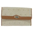 Christian Dior Honeycomb Canvas Chain Shoulder Bag Beige Auth bs30461-13