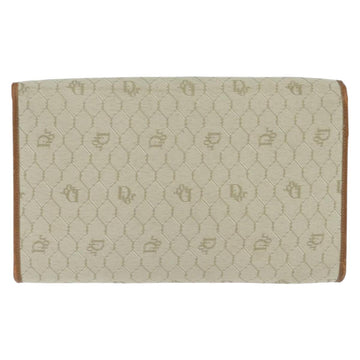 Christian Dior Honeycomb Canvas Chain Shoulder Bag Beige Auth bs30461 - 0