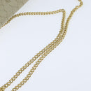 Christian Dior Honeycomb Canvas Chain Shoulder Bag Beige Auth bs30461-7