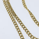 Christian Dior Honeycomb Canvas Chain Shoulder Bag Beige Auth bs30461-8