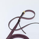 FENDI PETITE 2JOURS Hand Bag Leather Purple Gold Auth bs30463-9