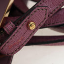 FENDI PETITE 2JOURS Handtas Leer Paars Goud Auth bs30463-26