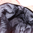 PRADA Chain Quilted Tote Bag Nylon Orange Gold Auth bs30467-20