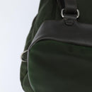 PRADA Backpack Nylon Leather Khaki Auth bs30468-17