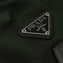 PRADA Backpack Nylon Leather Khaki Auth bs30468-19
