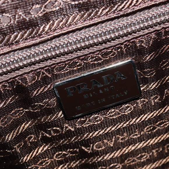 PRADA Backpack Nylon Leather Khaki Auth bs30468