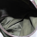 PRADA Backpack Nylon Leather Khaki Auth bs30468-23