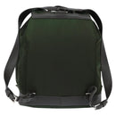 PRADA Backpack Nylon Leather Khaki Auth bs30468-2