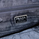 PRADA Beads Fringe Tote Bag Nylon Black Silver Auth bs30470-18