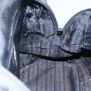 PRADA Beads Fringe Tote Bag Nylon Black Silver Auth bs30470-19