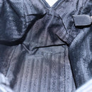 PRADA Beads Fringe Tote Bag Nylon Black Silver Auth bs30470-20