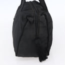 PRADA Beads Fringe Tote Bag Nylon Black Silver Auth bs30470-4