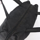 PRADA Beads Fringe Tote Bag Nylon Black Silver Auth bs30470-6