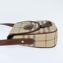 Burberrys Nova Check Shoulder Bag PVC Beige Gold Auth bs30473-3