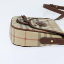 Burberrys Nova Check Shoulder Bag PVC Beige Gold Auth bs30473-4