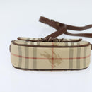 Burberrys Nova Check Shoulder Bag PVC Beige Gold Auth bs30473-5