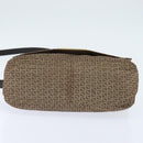 FENDI Zucchino Canvas Shoulder Bag Nylon Beige Gold Auth bs30474-5
