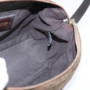 FENDI Zucchino Canvas Shoulder Bag Nylon Beige Gold Auth bs30474-19