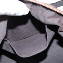 FENDI Zucchino Canvas Shoulder Bag Nylon Beige Gold Auth bs30474-21