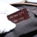 FENDI Zucchino Canvas Shoulder Bag Nylon Beige Gold Auth bs30474-12