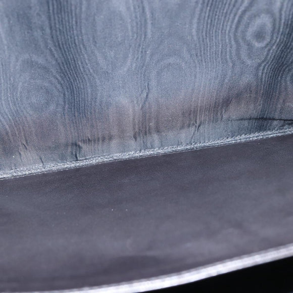 CHANEL Briefcase Patent leather Black Gold CC Auth bs30475