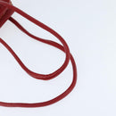 CHANEL V Stitch Shoulder Bag Lamb Skin Red Gold CC Auth bs30476-7