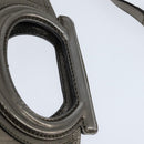 Salvatore Ferragamo Gancini Hand Bag Leather 2way Silver Auth bs30477-14