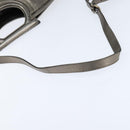 Salvatore Ferragamo Gancini Hand Bag Leather 2way Silver Auth bs30477-8