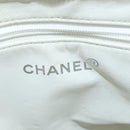 CHANEL Matelasse Tote Bag Caviar Skin White CC Auth bs30478-17